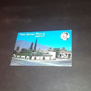RARE LIBERACE PALM SPRINGS HOME POSTCARD